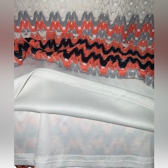 Sharagano Chevron Crochet Knit Tunic Midi Dress Sz. 10. - Picture 8 of 9